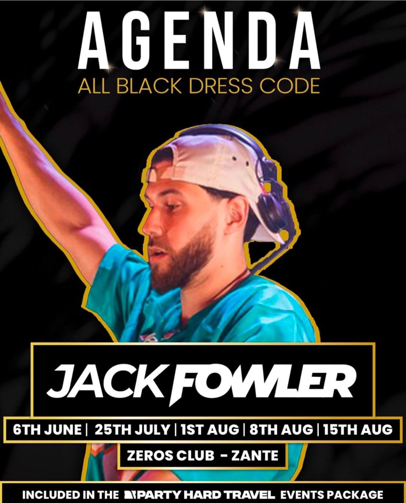 Zante Agenda Party Zeros Club